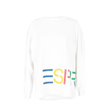 Esprit Wrap-Around Text Long Sleeve Shirt