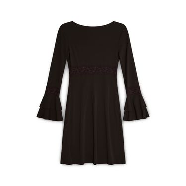 Brown Lace Front Dress