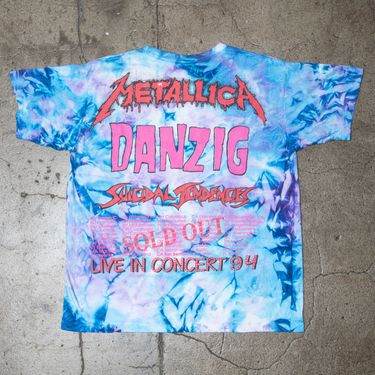 Vintage Blue Tie-Dye 'Metallica Summer Tour' Shirt