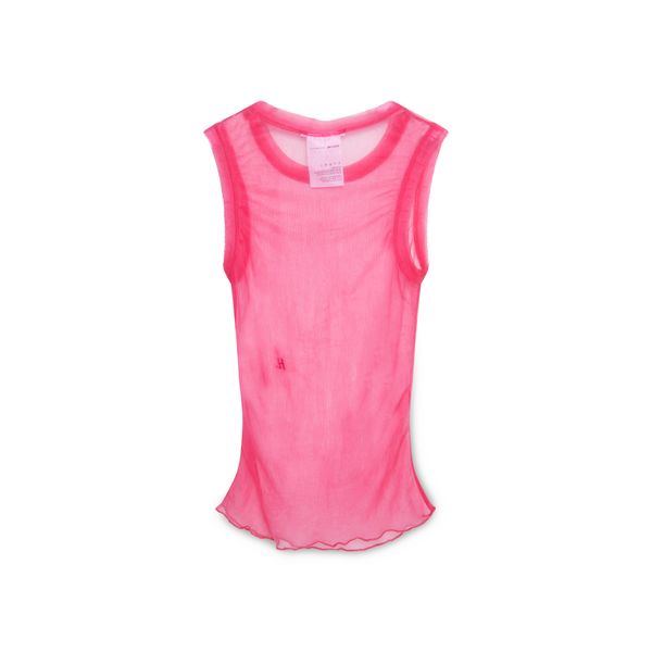 Helmut Lang Mesh Tulle Tank Top