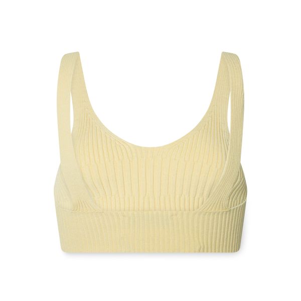 Aeron Joan Ribbed Bra in Vanilla