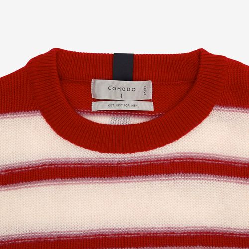 Red Striped Wool Sweater