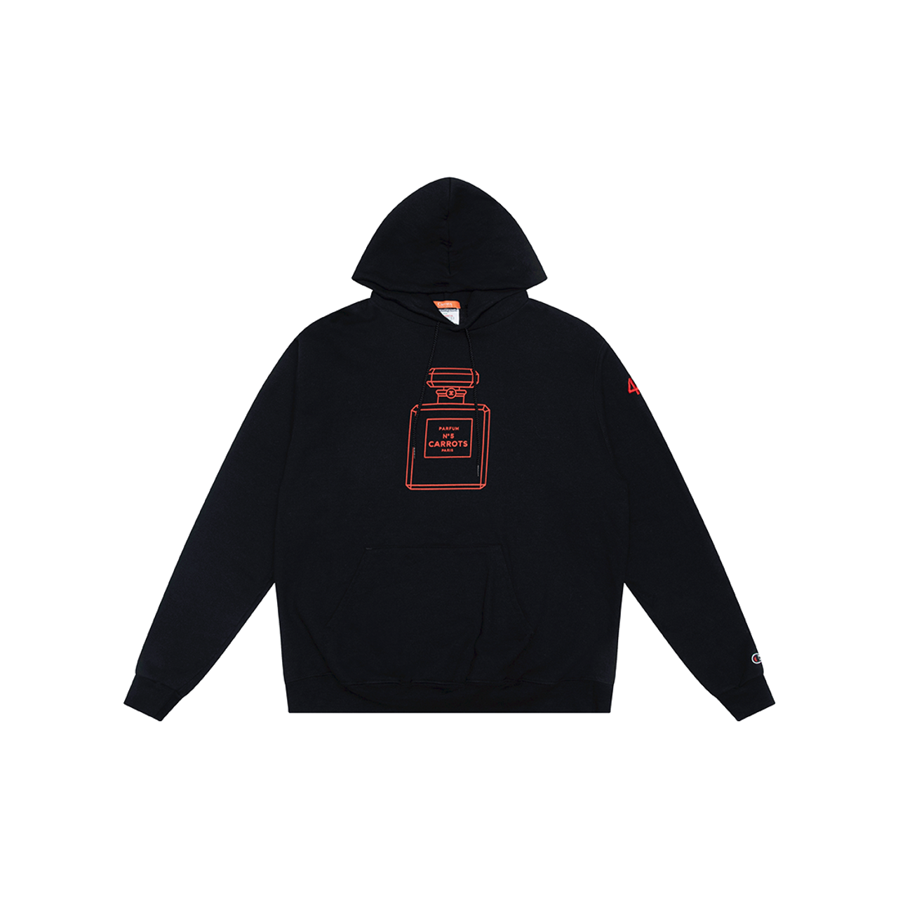 Carrots x Champion Black Chanel Perfume Hoodie by Carrots by Anwar Carrots Basic.Space