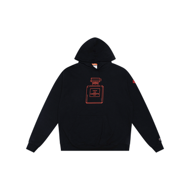 Carrots x Champion Black Chanel Perfume Hoodie