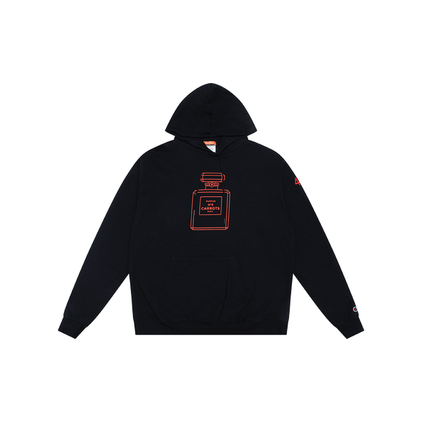 Carrots x Champion Black Chanel Perfume Hoodie