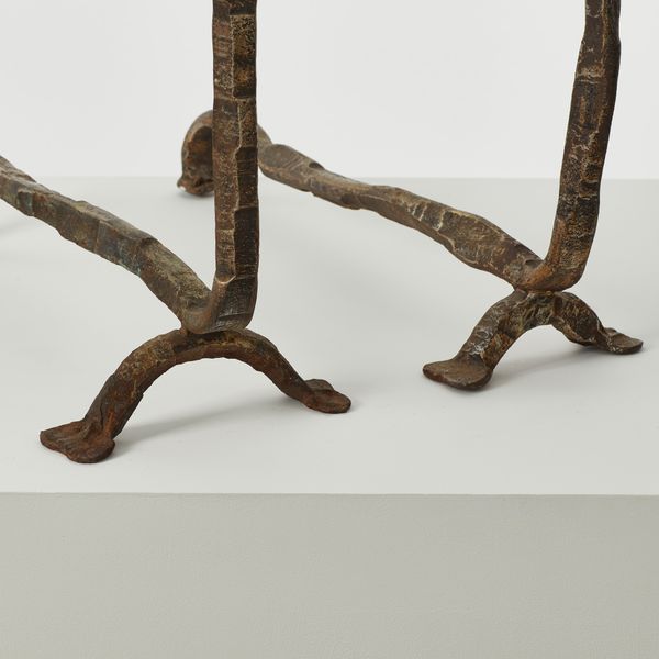 Salvino Marsura Alari Caminetto (Fire Andirons), Treviso, Italy, 1980s
