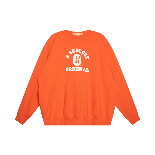 A Skoloct Original Orange Crewneck Sweater