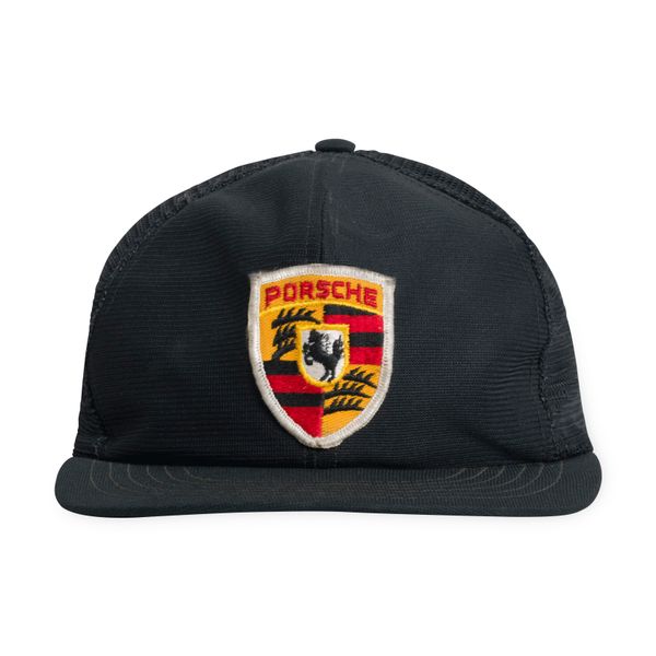 80s Porsche Black Trucker Hat