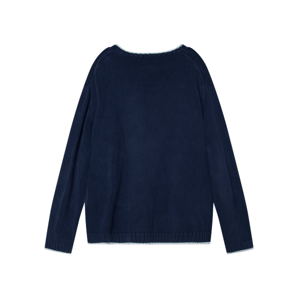 Vintage Yves Saint Laurent Navy Blue Sweater