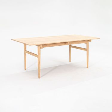 Oak Dining Table with Grey Leaves by Hans Wegner for Carl Hansen, 2022