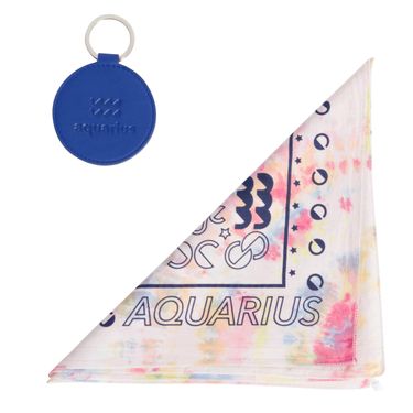 DOOZ Aquarius Bandana + Keychain Set in Tie Dye