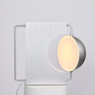 Half Table Lamp - Silver