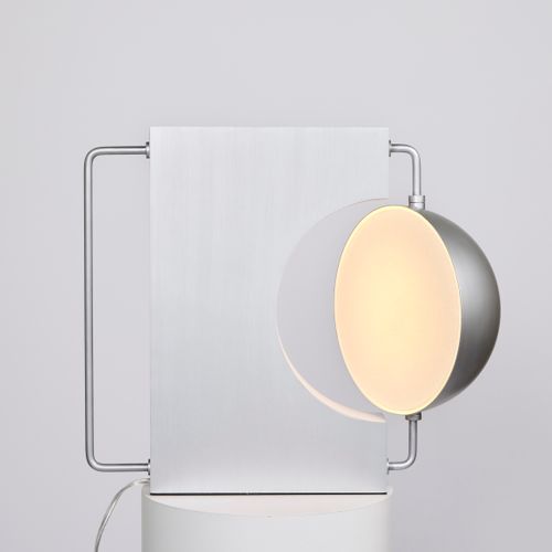 Half Table Lamp - Silver