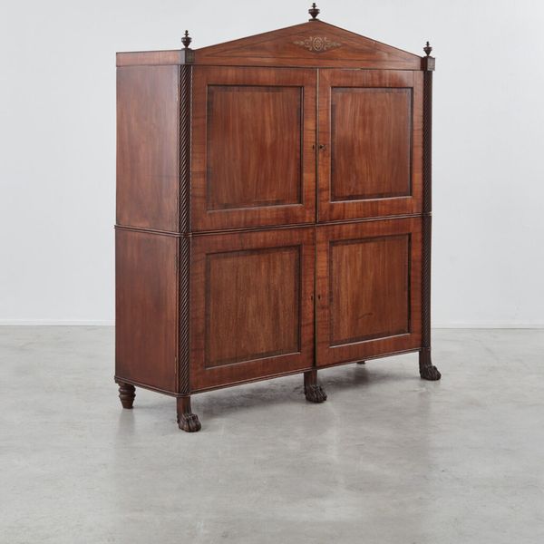 Nineteenth-Century Mahogany Wardrobe, Germany, 1820s