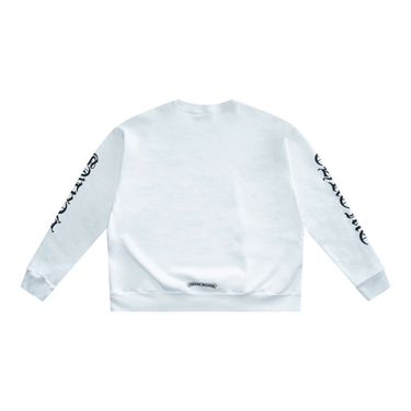 Chrome Hearts Neck Logo Crewneck Sweatshirt White