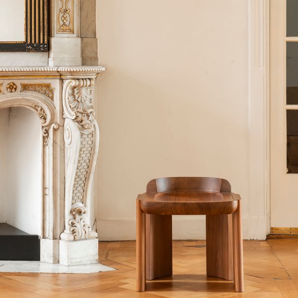 Nevers Stool (Walnut) by Don Cameron, 2022