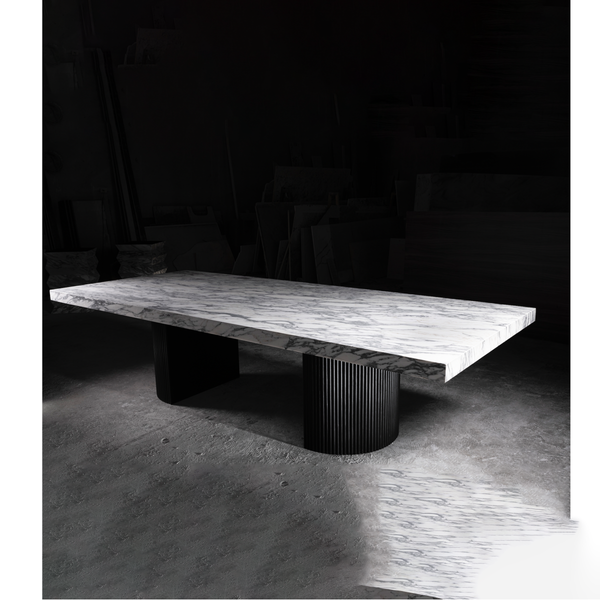 Ad Meliora Arabescato Dining Table