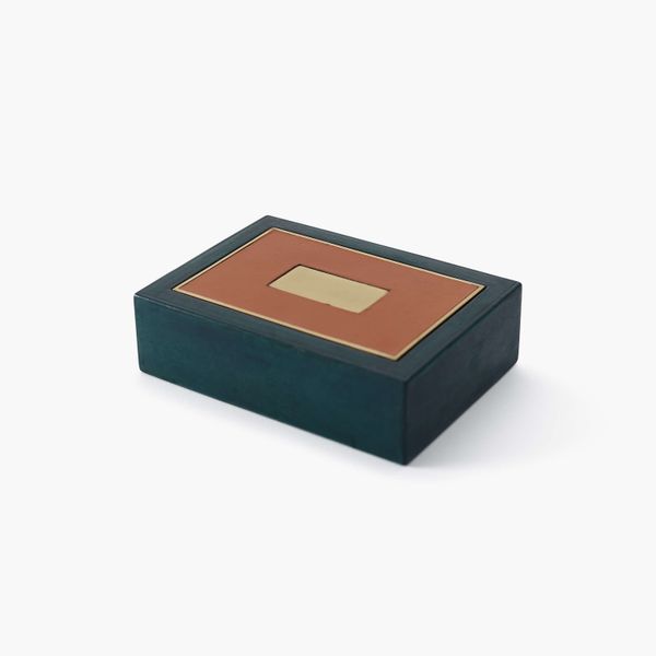 Rectangular Cigarette Box for Hermès in Signature Leather by Paul Deupré-Lafon, 1945