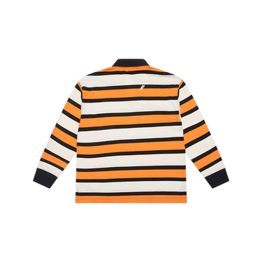 Carrots x Puma Orange Striped Long Sleeve Polo