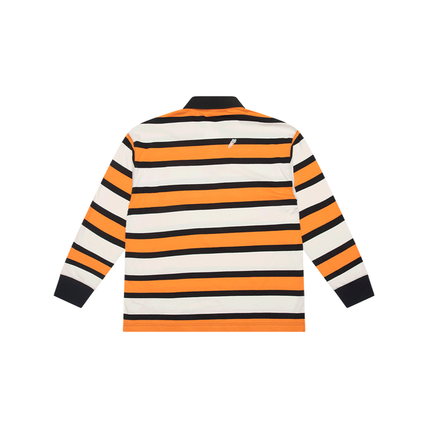 Carrots x Puma Orange Striped Long Sleeve Polo