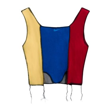 JJVintage Reworked Nike Tank in Blue/YellowRed