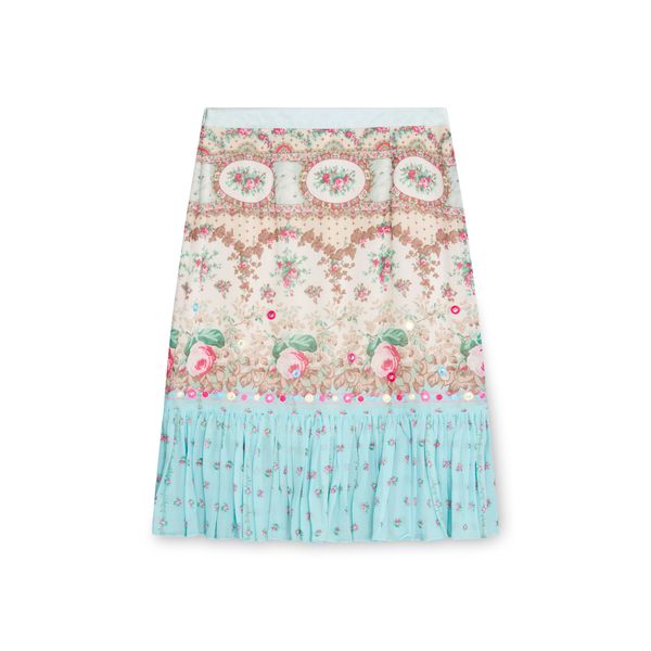 Blumarine Printed Midi Skirt