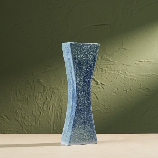 'Condensation' Series C5, Glazed Ceramic Sculpture in Blue by Eunsol Kim, The Netherlands, 2025"