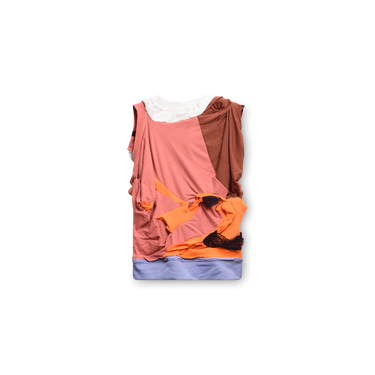 Lilac-Lava Mesh Up Vest