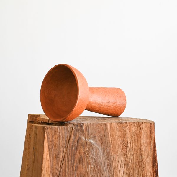 Terracotta Paper Mâché Vase