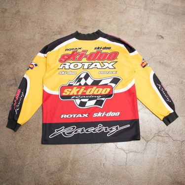 Vintage Yellow 'Ski-doo Rotax' moto shirt 