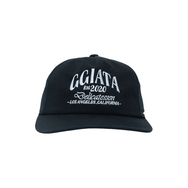 Ggiata Black Five Panel Hat