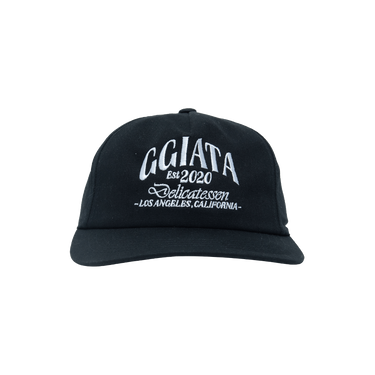 Ggiata Black Five Panel Hat 