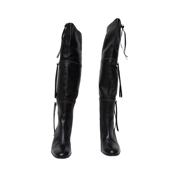 BCBG Cowboy Knee High Leather Boots