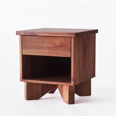 V Bedside Table Beech by Edin & Lina Kjellvertz 