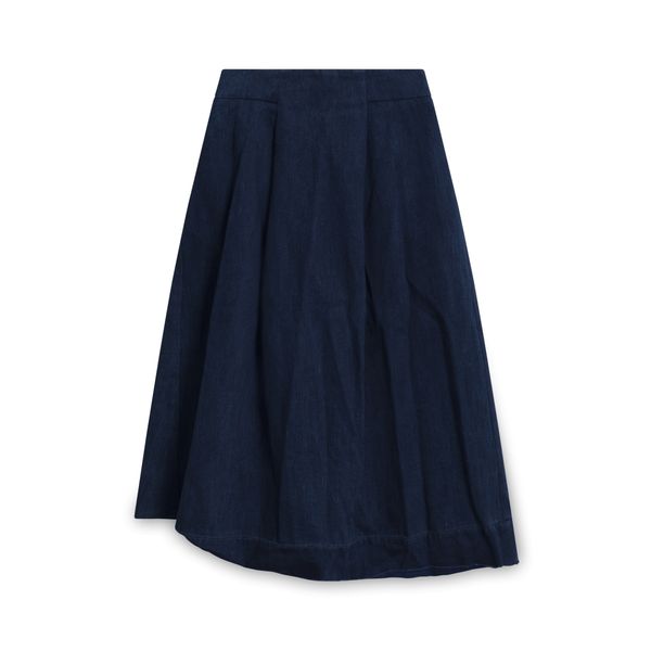 Whistles Denim Zipper Skirt - Navy
