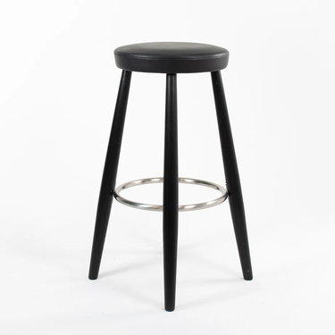 Black Bar Stool by Hans Wegner for Carl Hansen, 2021