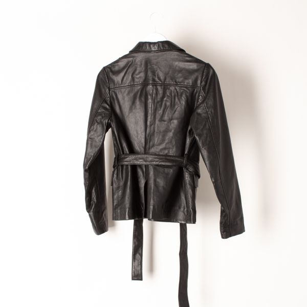 Ganni Wrap Leather Jacket