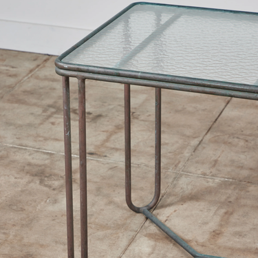 Bronze Patio Console Table by Walter Lamb for Brown Jordan