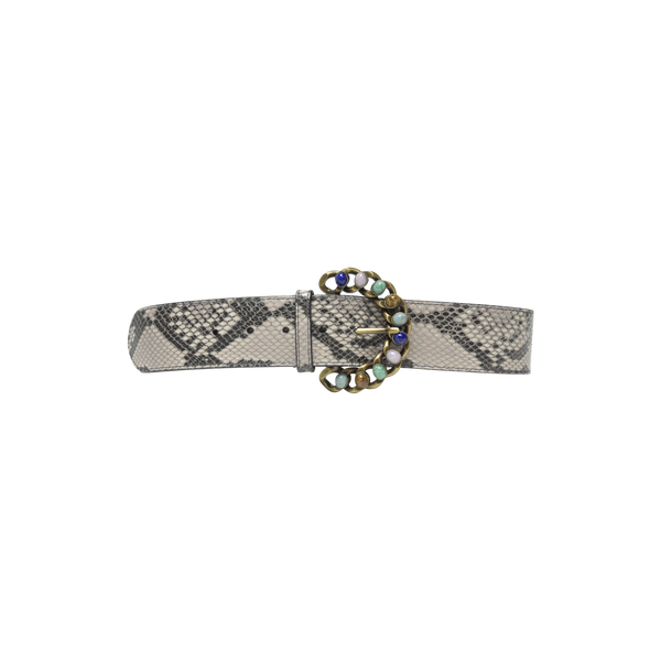 Snakeskin Jeweled Belt