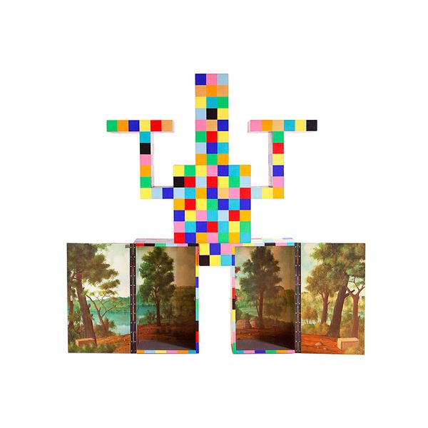 Studio Alchimia 'Philosophers Cabinet' designed by Alessandro Guerrerio, 1992