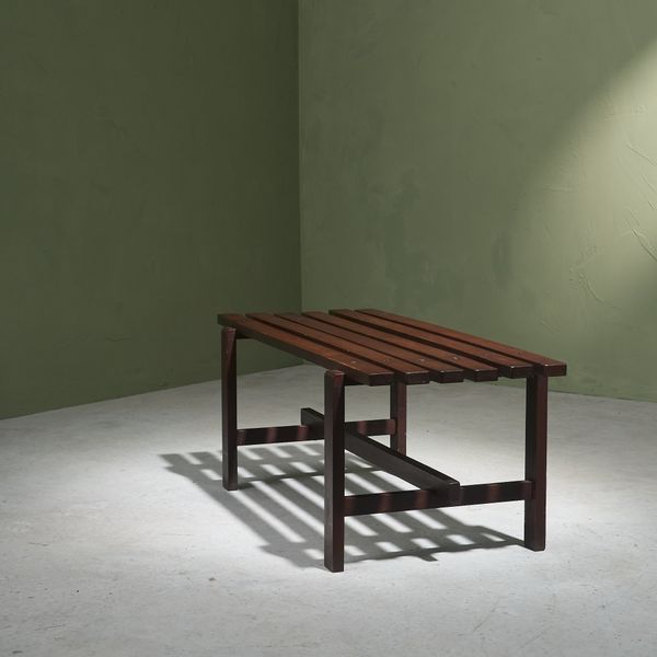 Bench or Sidetable in Solid Teak, Italy, late 1950s
