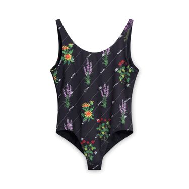 Kappa Kontroll Floral Black Swimsuit