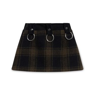 ALYX Plaid Mini Skirt In Black