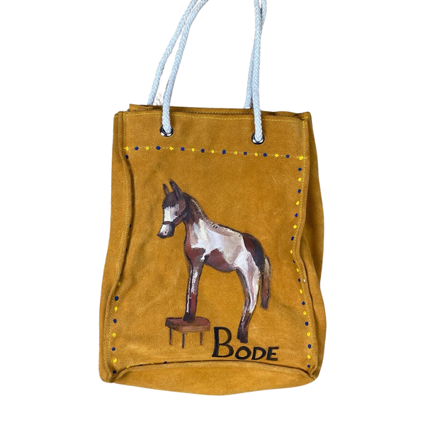 Bode Hand Painted Suede Tote