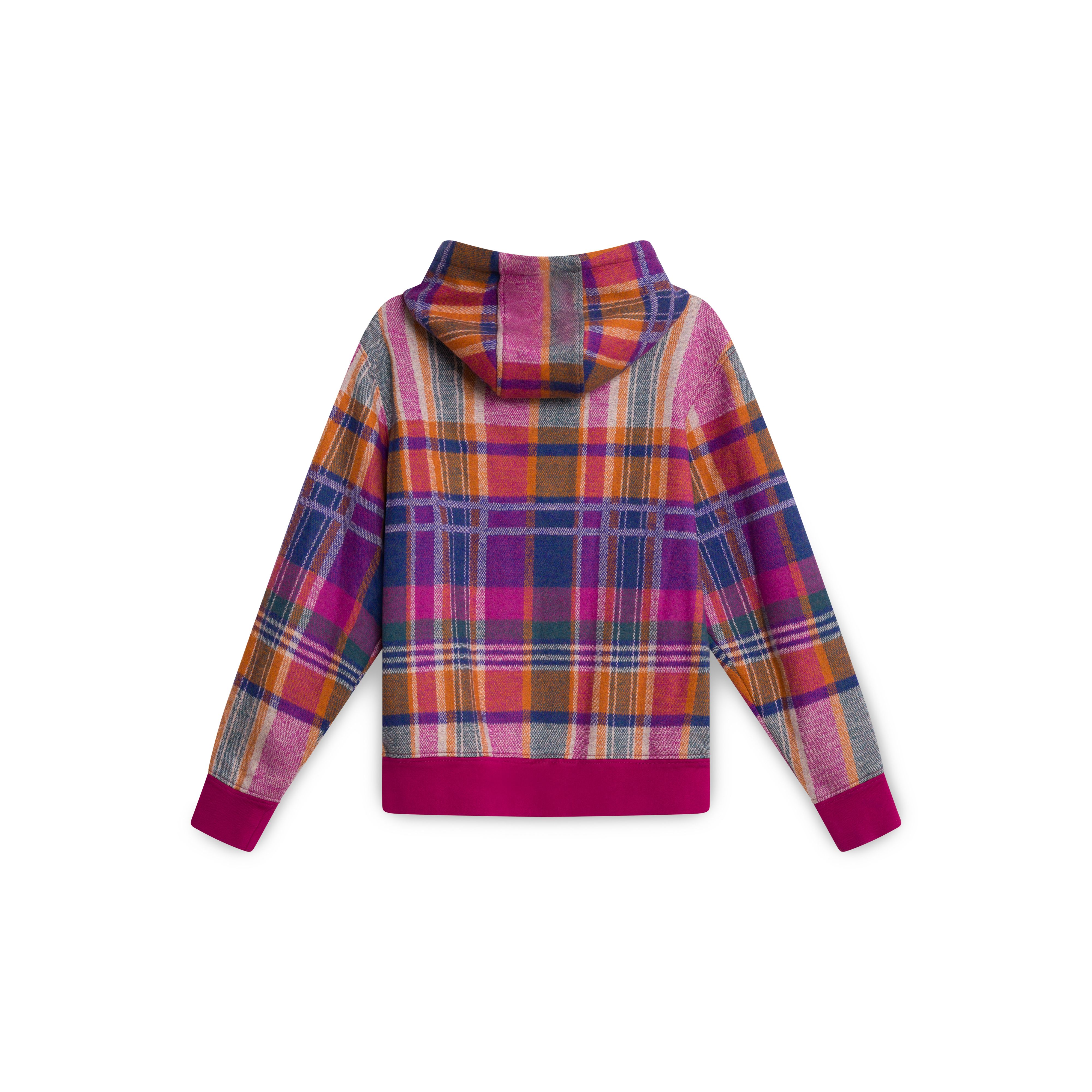 Noah wool check clearance hoodie