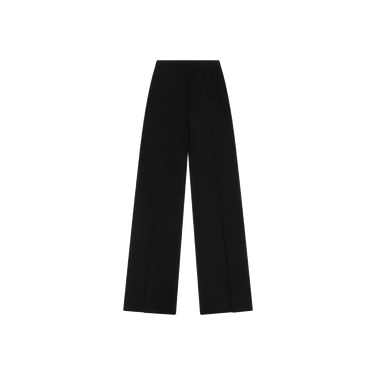 High Sport Kick Cropped Stretch-Cotton Flared Pants 