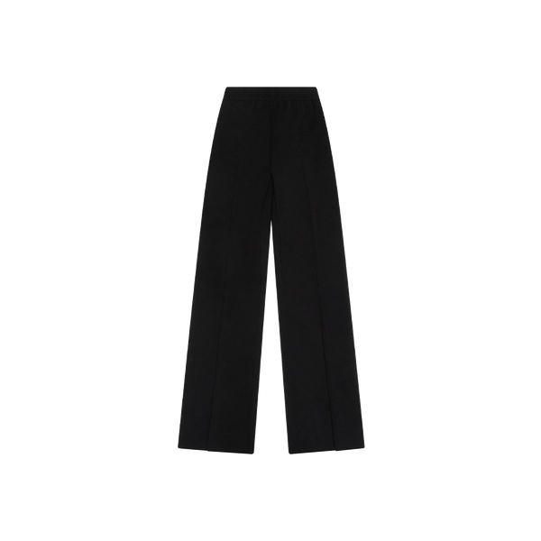 High Sport Kick Cropped Stretch-Cotton Flared Pants 