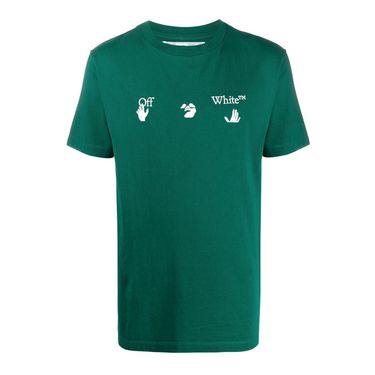 OFF-WHITE Green Big Logo T-Shirt