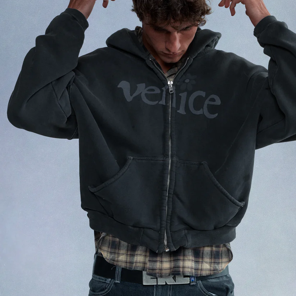 Venice Heavyweight Zip Up Hoodie