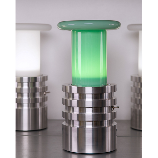 Mycelium Lamp in Glossy Green